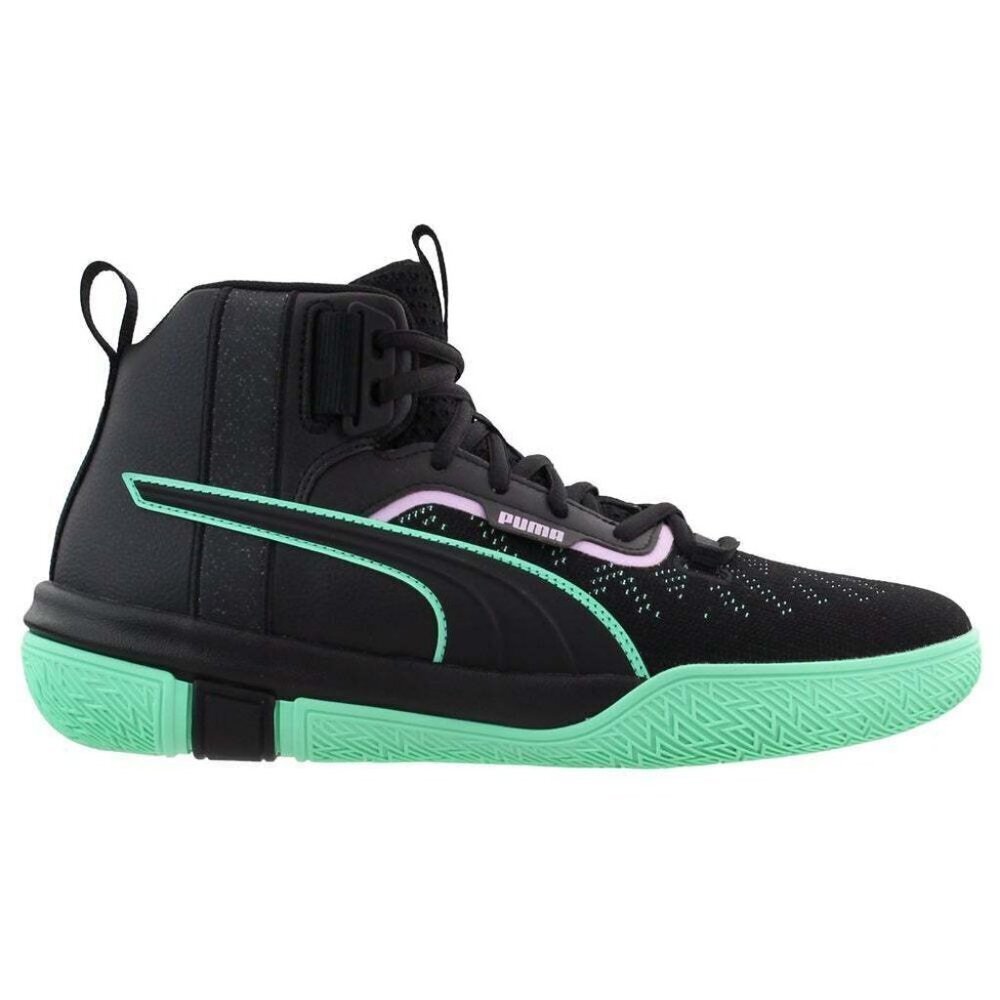 Puma Legacy Dark Mode Basketball  Mens Black, Grey Sneakers Athletic Shoes